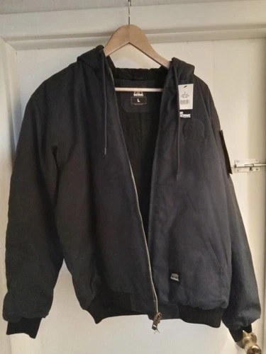 NEW BERNE HERITAGE DUCK HOODED JACKET FOR MEN LARGE DOWN INSULATED HOODED...