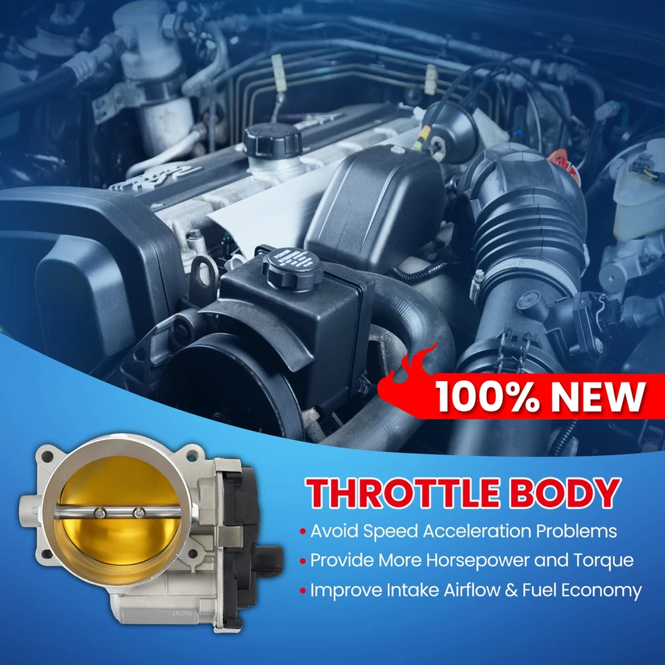 S20019 Throttle Body Assembly for Escalade Sierra Silverado Camaro Corvette - Imagem 3 de 4