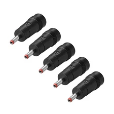 DC Connector 5.5mm x 2.1mm Female to 3.5mm x 1.35mm Male Adapter Converter 5Pcs