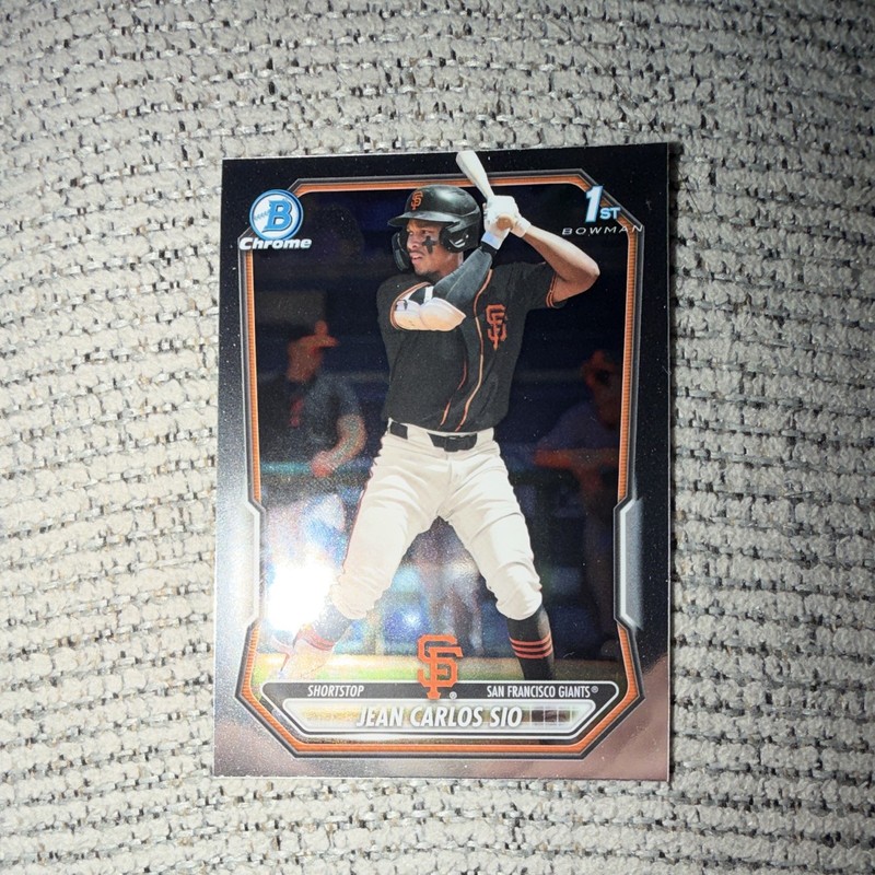 2026 Bowman Chrome Jean Carlos Sio 1st Chrome San Francisco Giants
