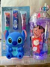 Brand New bundle  Disney Stitch light up Cup/Bottle Milkshake &bag /lip gloss