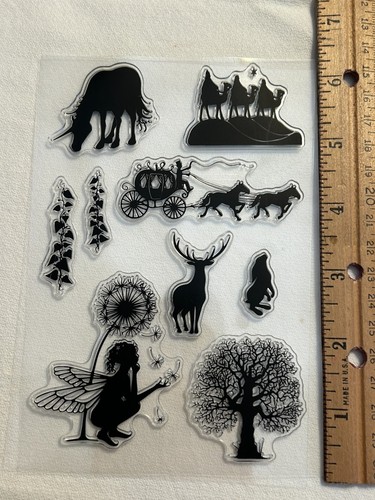 NEU Fee Natur Feen skurril 8,5x6 - transparenter Stempel - sparen Sie beim Kauf von mehr