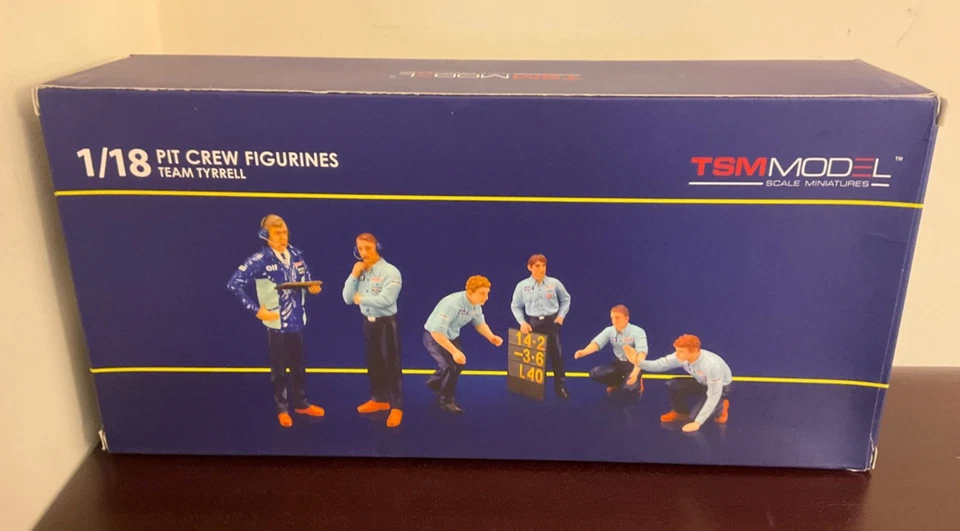 Truescale TSM12AC12 Tyrrell F1 Pit Crew 6 Figures 1976 1:18 NOS NRFB - Image 2 of 2