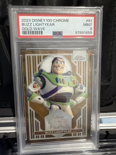 Buzz Lightyear [Red Black Wave] #61 2023 Topps Chrome Disney 100 card