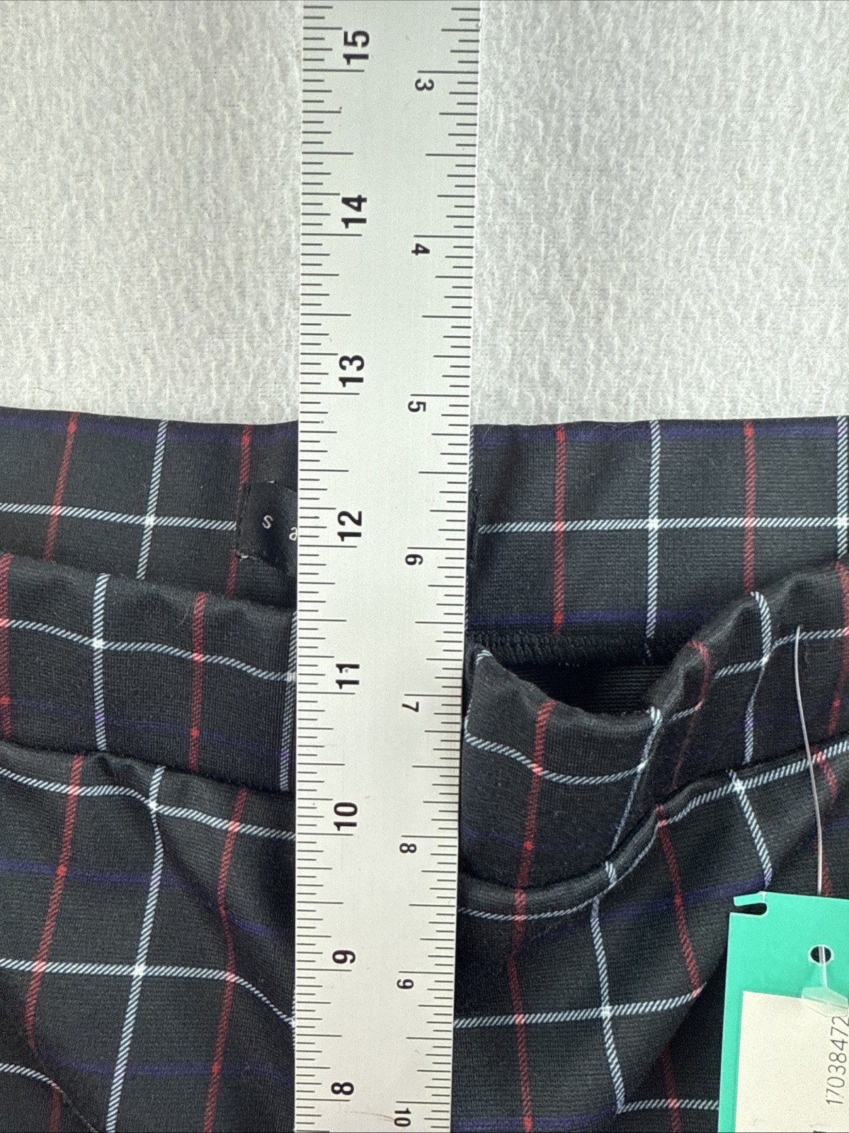 Sanctuary Carnaby Kick Crop Piaid Elastic Waist Casual Pants Women's Large