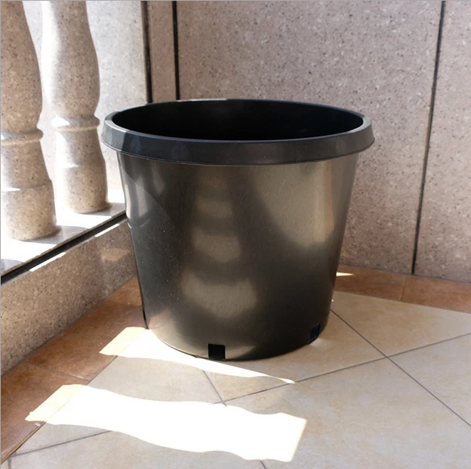 10 Pack 15 Gallon Plastic Nursery Pots Heavy Duty Garden Plant Nutrition Pots - Image 3 of 4