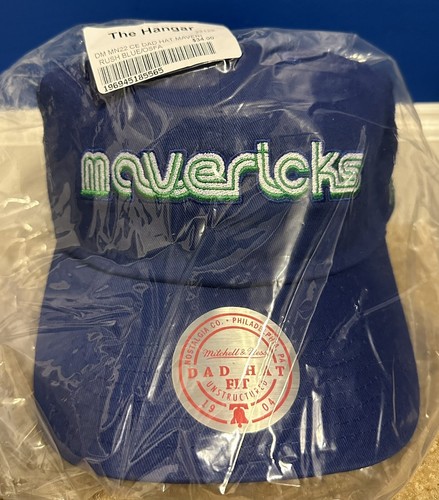DALLAS MAVERICKS MITCHELL & NESS 2022-23 CITY EDITION RUSH BLUE DAD HAT CAP OSFA