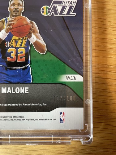 2021-22 Panini Revolution Karl Malone Autograph Fractal 12/100 - AG-KML - Picture 4 of 4