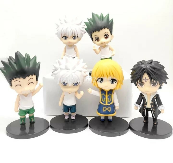 Figurines Hunter x Hunter collection de 6 pièces de 7 cm Gon Kirua manga