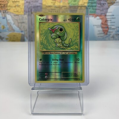 SHIPS SAME DAY Pokemon Card Caterpie Reverse Holo 3/108 Basic Grass Type 2016
