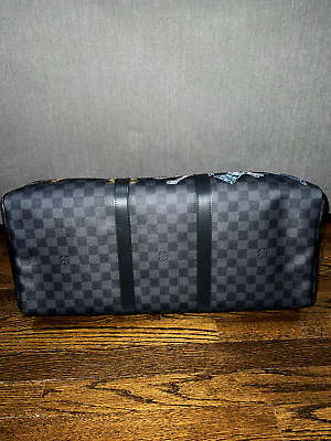 Louis Vuitton Keepall Bandouliere 50 Damier Graphite Stamps
