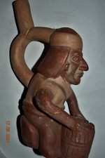 ORIG $399.  MOCHE STIRRUP BOWL 6" PROV