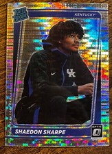2022 Chronicles Draft Picks Donruss Optic Rated Rookies Pulsar Shaedon Sharpe RC