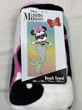 Disney Minnie Mouse Beach Towel kids beach bath towel cotton 28x58 new