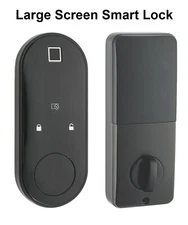 Oval Smart lock US standard Open w APP, Fingerprint, Pin, IC card & Physical Key