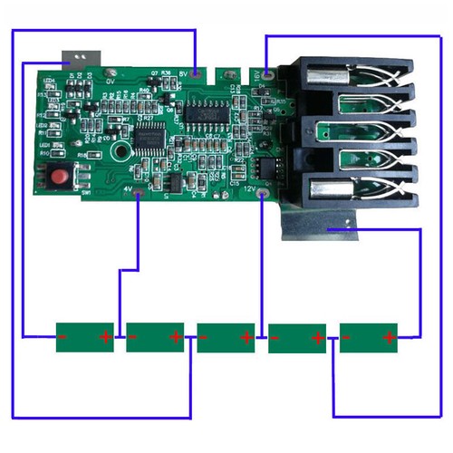 M18 PCB Charging Protection Circuit Board for Milwaukee 18V Li-ion Battery Parts - Picture 6 of 7