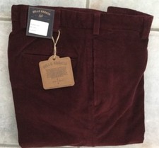 BRAND NEW-Bills khakis M2-12BU SZ 32 PLAIN 12 WALE CORDUROY BURGANDY 165