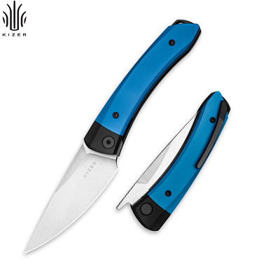 Kizer Mini Momo Drop Point Folding Pocket Knife 154CM Blade Aluminum Handle