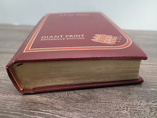 Vtg Holy Bible King James Version Giant Print Reference Edition 1976 Leather - Picture 3 of 12