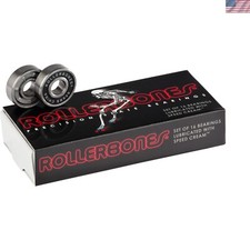Fast and Easy-Clean 8mm Skate Bearing Pack - 16 Precision Bearings Included