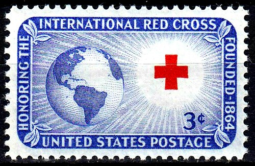USA Mi n. 635 MNH Croce Rossa Internazionale globo mappa MNH