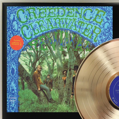 CCR - Self Title Gold LP Record Plaque Display - Picture 2 of 3