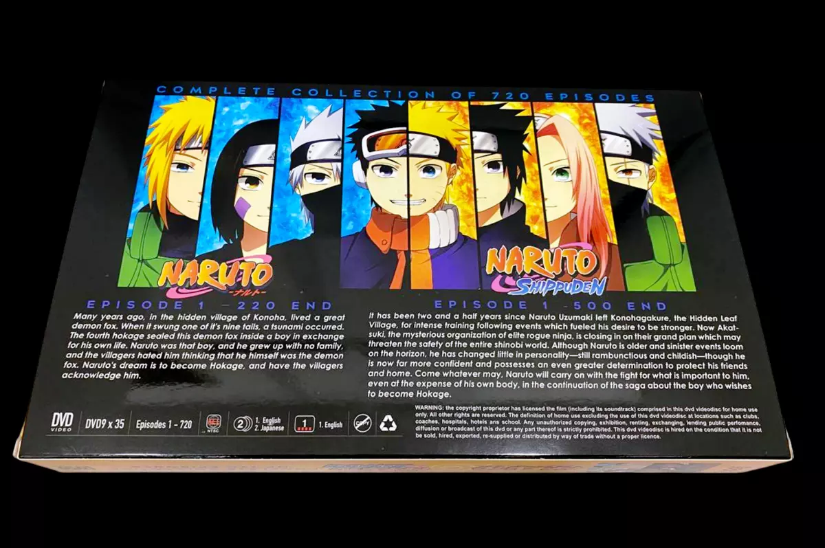 DVD Anime Naruto Shippuden Complete 1-720 Eps. Tv Series English  Dubbed/Subtitle