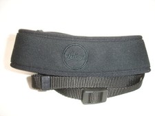 Leica Logo Black Padded Camera Binocular Strap / Neoprene