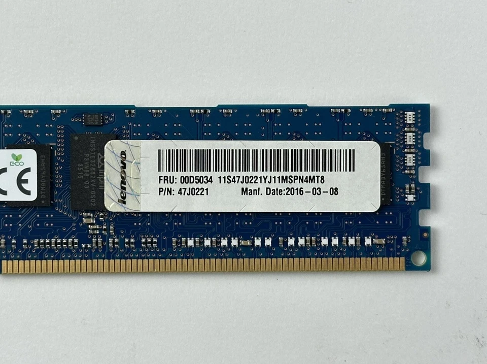 32GB Lot of 4x IBM Lenovo 8GB 1Rx4 PC3-14900R RDIMM ECC RAM Memory Server Hynix - Image 3 of 4