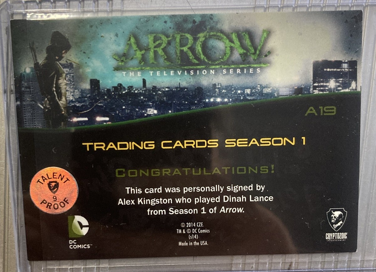 その他 Diana,Judgment's Arrow CSR 2015 Cryptozoic Arrow Season 1 Authentic Alex Kingston Dinah Lance