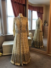 Lace, Mirror, Gold Dress. 