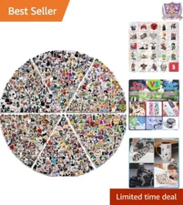 Anime-Themed Vinyl Stickers Pack - 600 Pieces for Laptops, Water Bottles & More