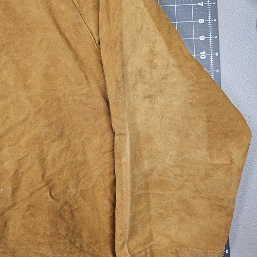 Vintage Game Winner Hunting Jacket Large Brown Bird Pheasant Canvas Outdoors 80s - Picture 13 of 24