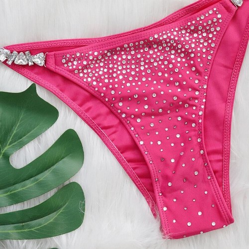 Sexy conjunto de bikini con estrás para mujer Traje de baño Traje de baño Ropa de playa - Imagen 12 de 13