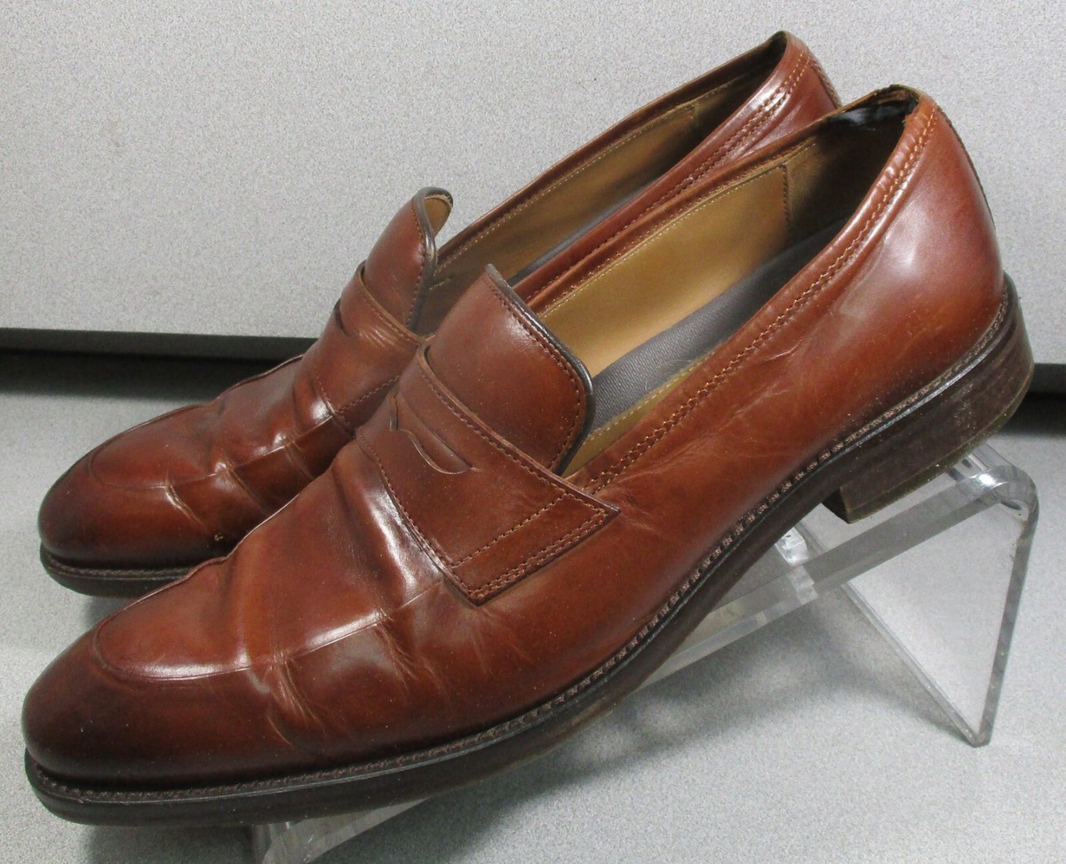 157930 PF50 MEADE MEN'S SHOES SIZE 9.5 M TAN LEATHER LOAFER BY