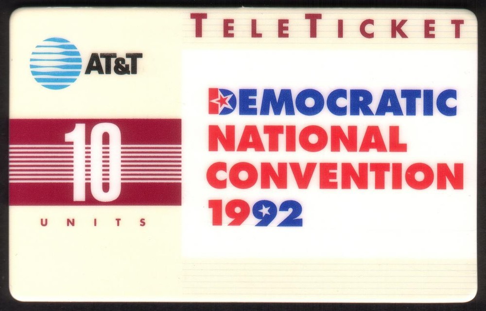 10u,25u,50u 1992 Democratic & 10u,25u Republican Set of 5 NO Envelope Phone Card