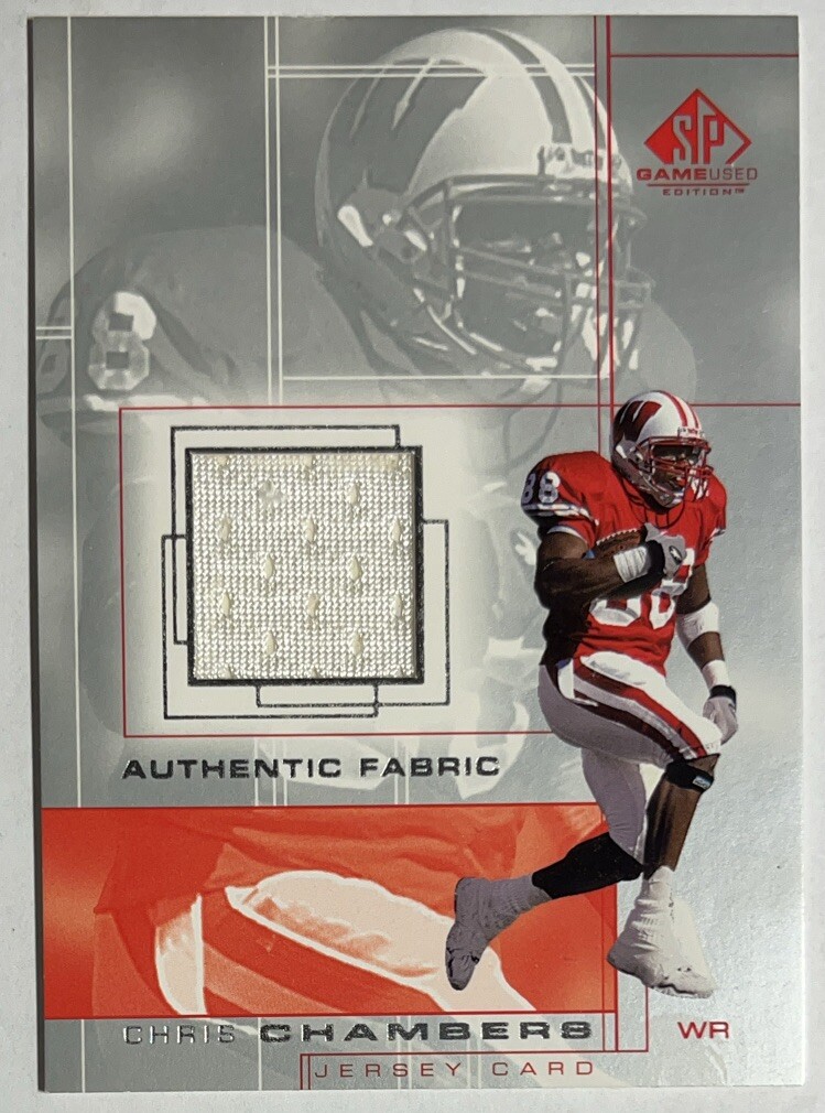 2001 SP Game Used Edition Authentic Fabric Chris Chambers #CC Rookie RC Jersey
