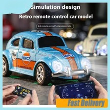 1:64 Wireless Mini Alloy Toy Car with Mobile Phone Remote Control Retro Car Gift