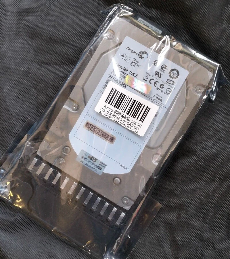 480937-001 481271-001 146GB 15K 3G 3.5" SAS Dual Port Hard Drive AJ735A - Image 2 of 4