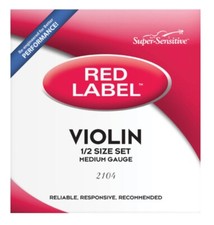 Red Label 1/2 Violin String Set - Medium Gauge