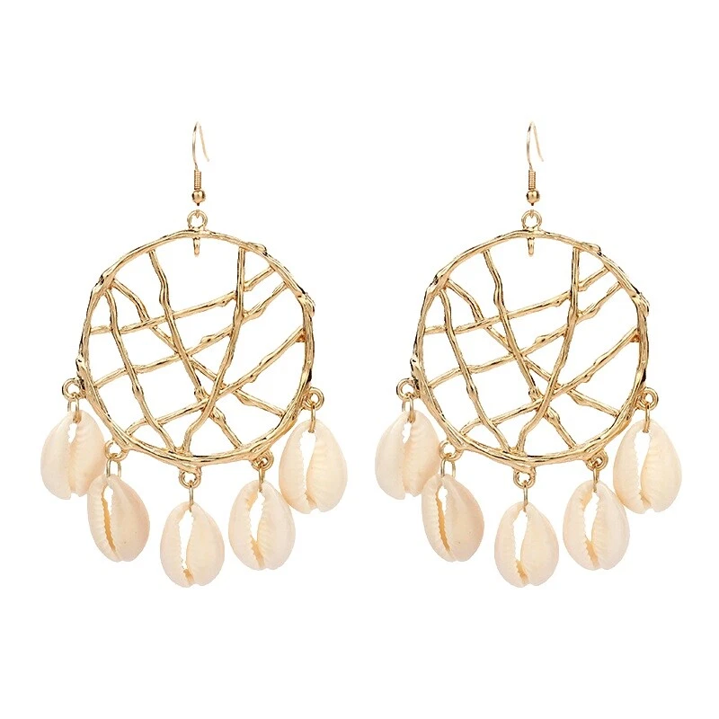Pendientes de Moda Candelabro bohemio Shell