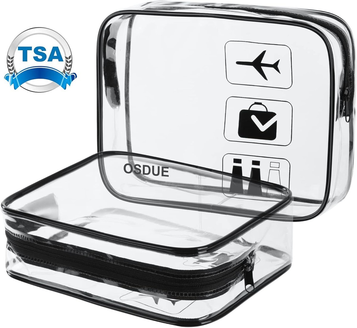 Kulturtasche Durchsichtige Tasche Flugzeug Handgepäck