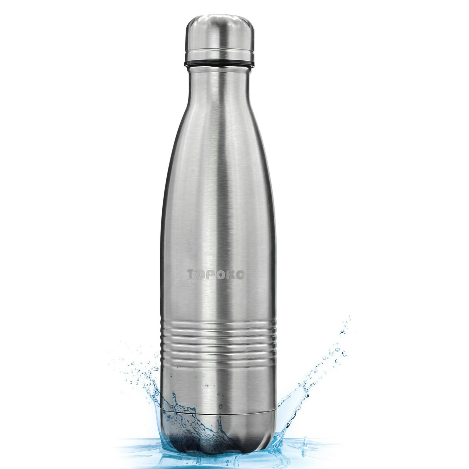 Cola Style Double Wall Stainless Steel Bottle Vacuum Insulated Leak Proof No BPA