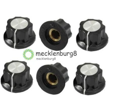 5pcs 16mm Top Rotary Control Turning Knob for Hole 6mm Dia. Shaft Potentiometer