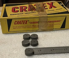 59M CRATEX Round Abrasive 5/8 x 1/4 x 1/16 Silicon Carbide Wheel, New, 5/lot