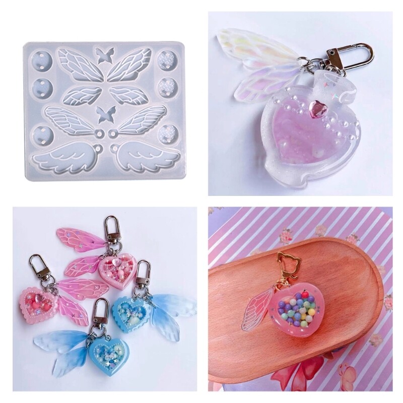 Keychain Resin Molds Fairy Pendant Silicone Mold DIY-Jewelry Making Mold