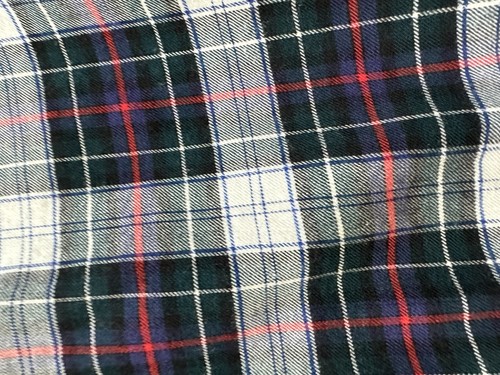 Lands End Button Down Shirt Men’s Large Plaid Wool Cotton Blend Flannel - Picture 4 of 7