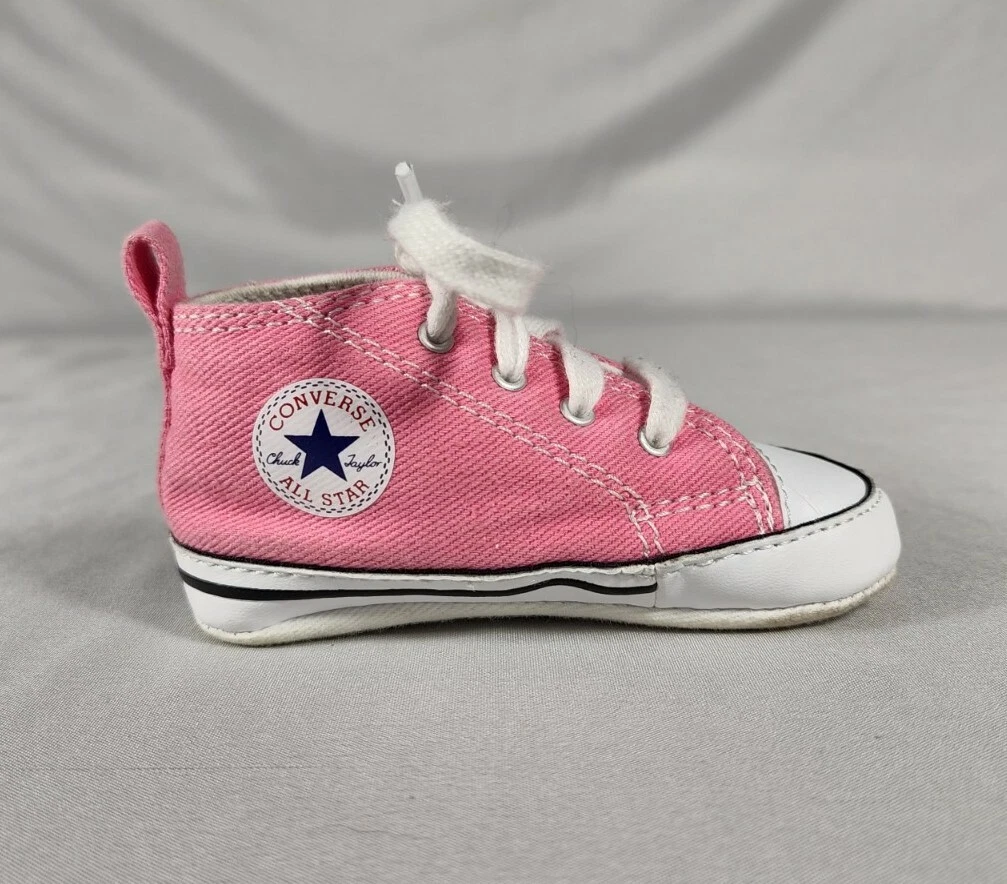 input Moralsk uddannelse morgue Converse Crib Shoes Baby Infant Sneakers, Sizes 3, Pink, 88871, Used | eBay