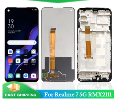 For Oppo Realme 7 5G Global RMX2111 LCD Display Touch Screen With