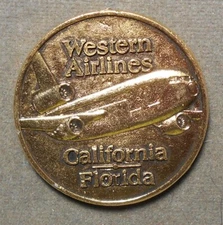 10349 Aviation: Western Airlines, California – Florida (DC-10)   Golden Doubloo